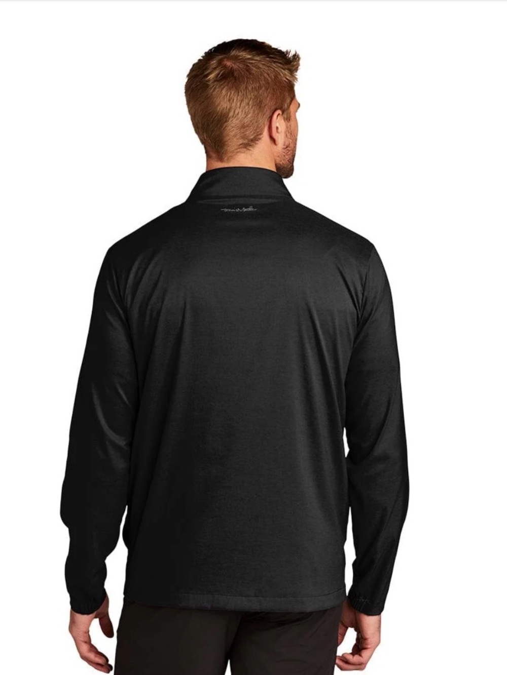 Travis Mathew Surfside Men's Black Full-Zip Lightweight Golf Jacket Sz Medium - Picture 3 of 12
